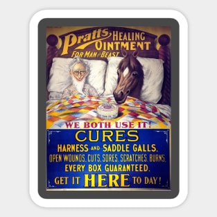 Pratt's Healing Ointment Sticker